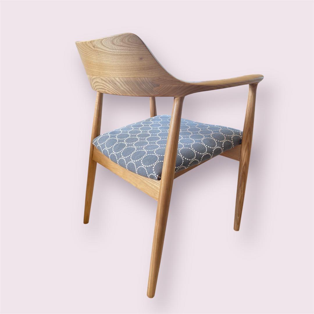 【北欧スタイル】ミナペルホネン　生地使用　イス　ダイニングチェア　家具インテリア