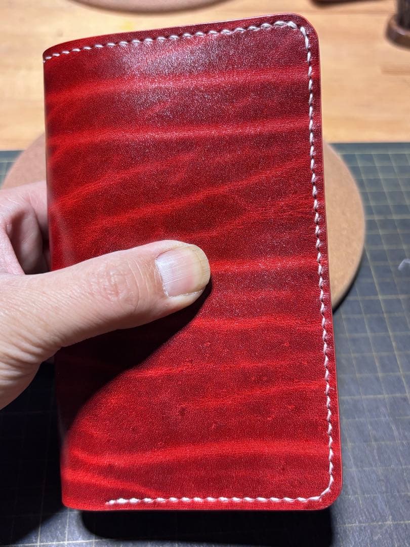 ミドルウォレット　ベルギー産　ルガト　ハンドメイド