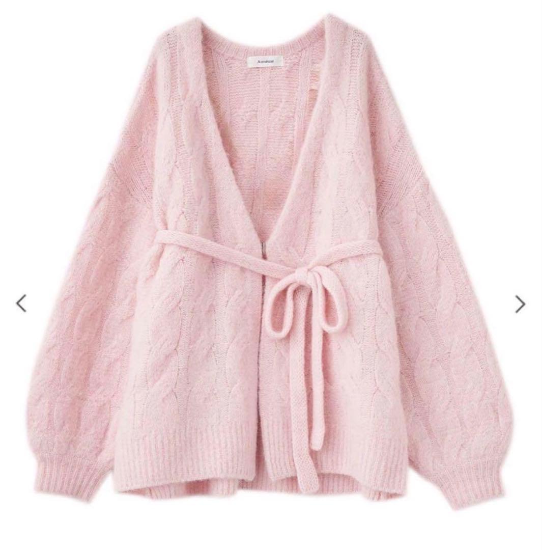 aimeine アルパカケーブルガウンカーディガン　すぐ発送