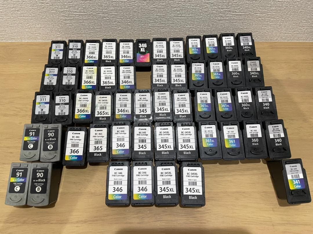 【使用済み】　Canon　インクカートリッジ　54個