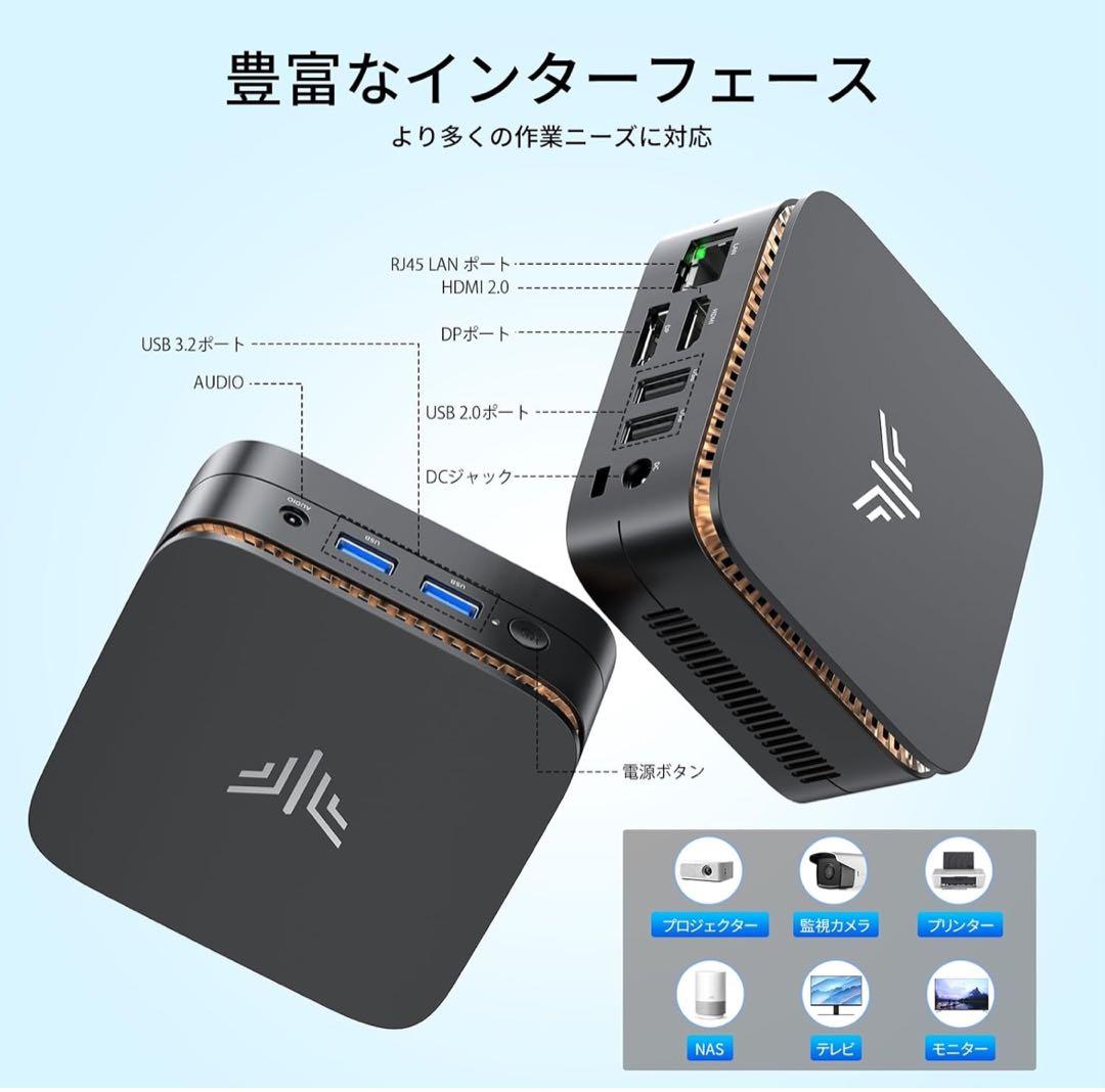 ミニpc 最大3.60GHz 4C/4T mini pc インテル N97