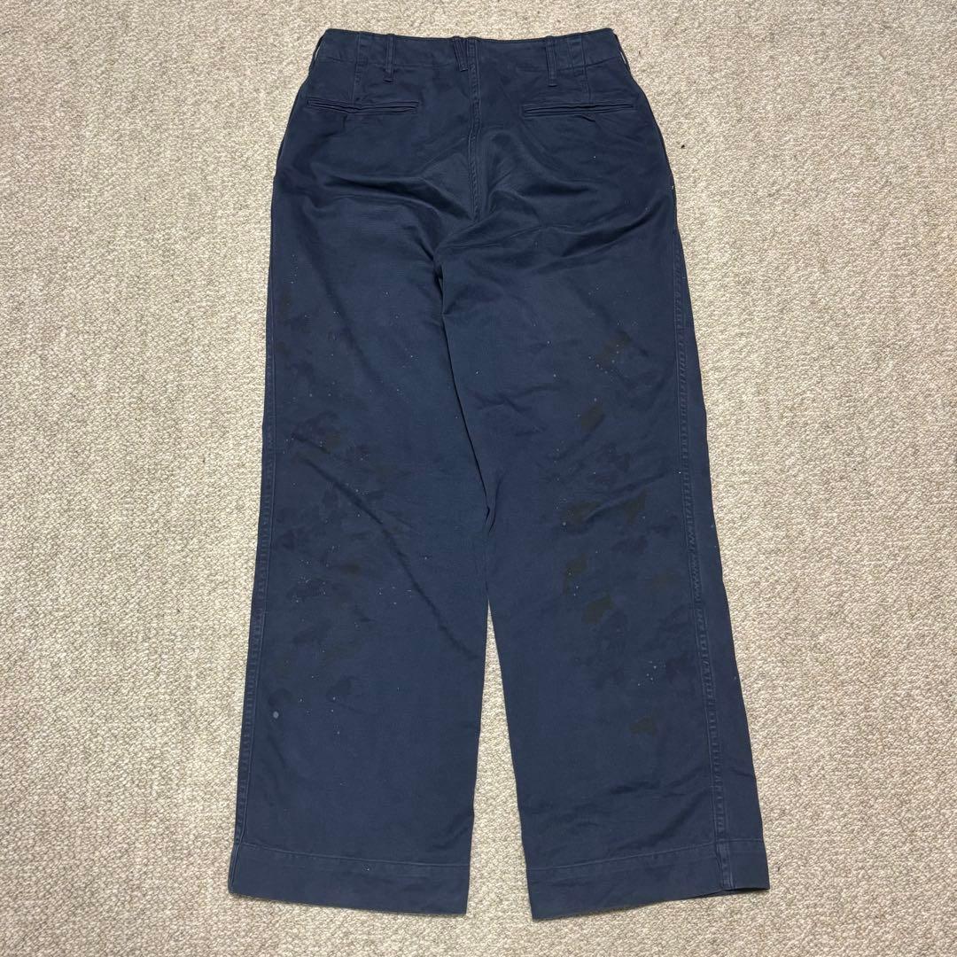 BOW WOW WORK TROUSERS DUSTY チノパン ネイビー