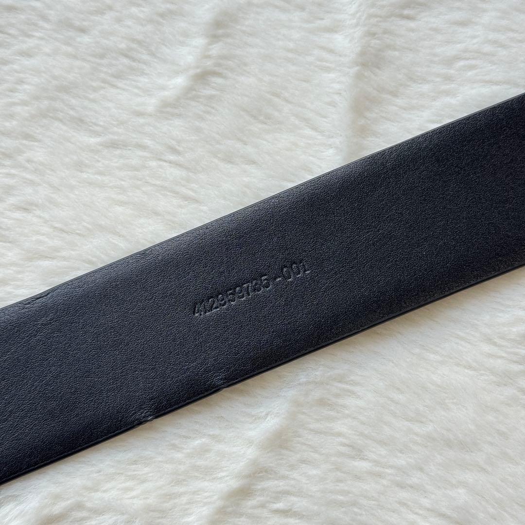 ローレンラルフローレン スターバーストバックル クロコエンボスド ワイド ベルト