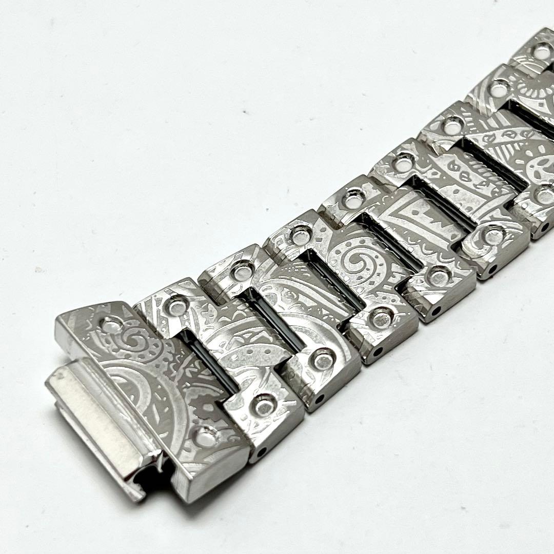 新品 G-SHOCKカスタムキット ペイズリー 柄 シルバー　5600対応