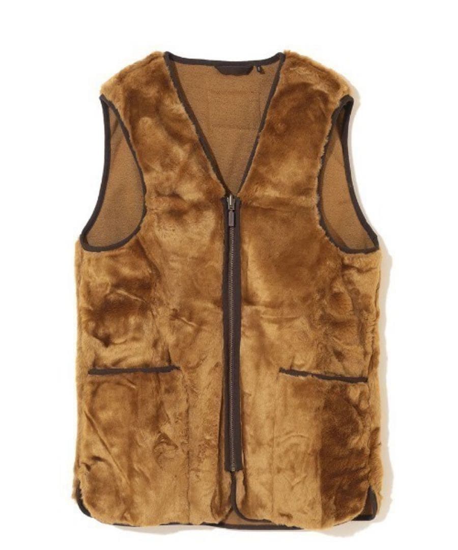 BARBOUR/フロントジップ ファー ライナー ベスト（スリム フィット）