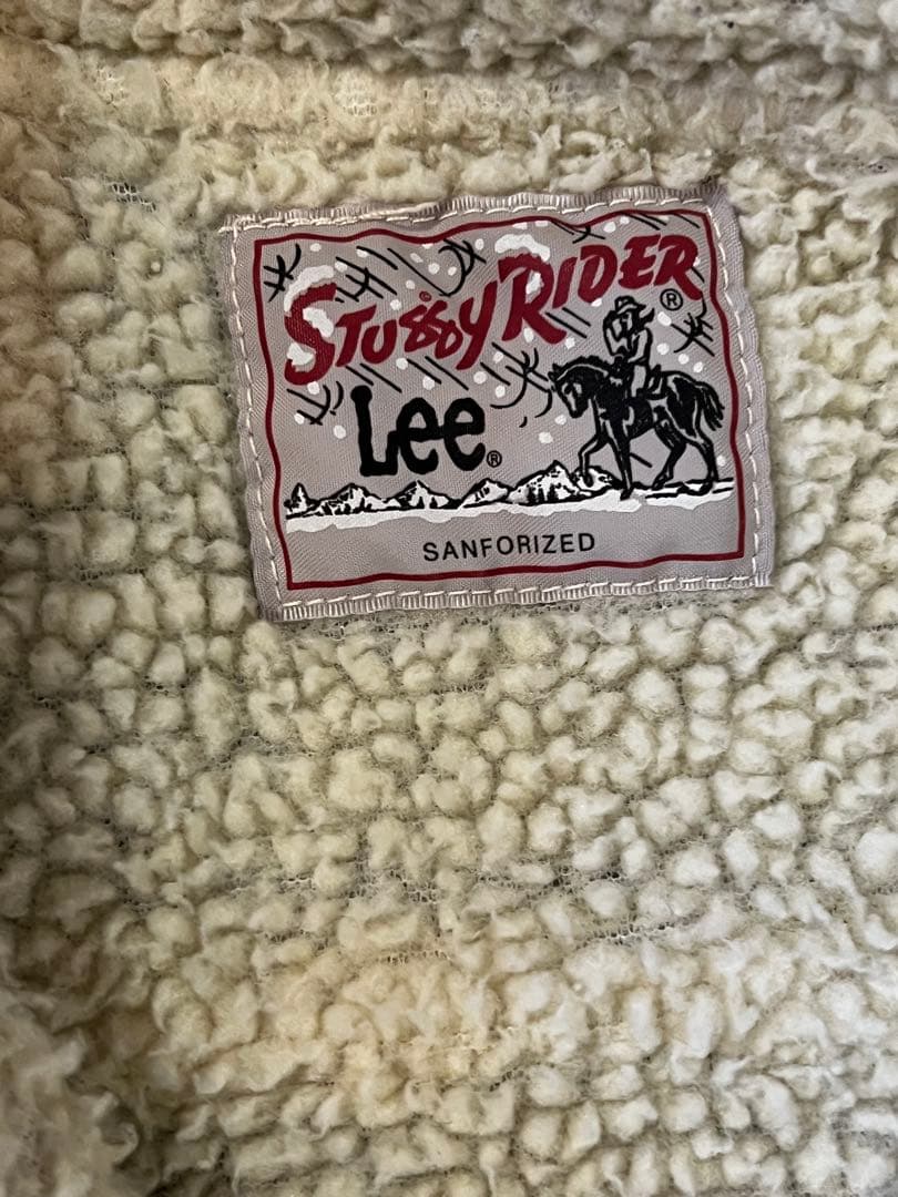 レア✨　【Stussy × Lee】ストゥーシー リー ボア デニムジャケット