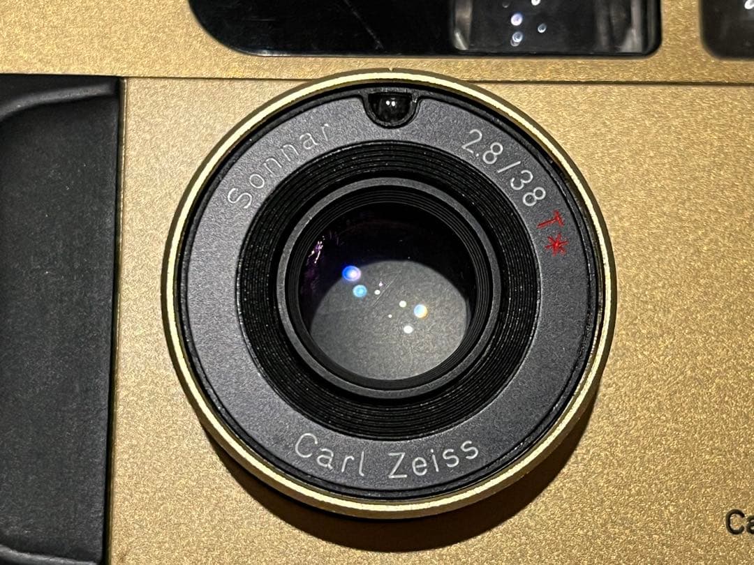 美品 完動品 CONTAX T2 チタンゴールド フィルムカメラ #25349