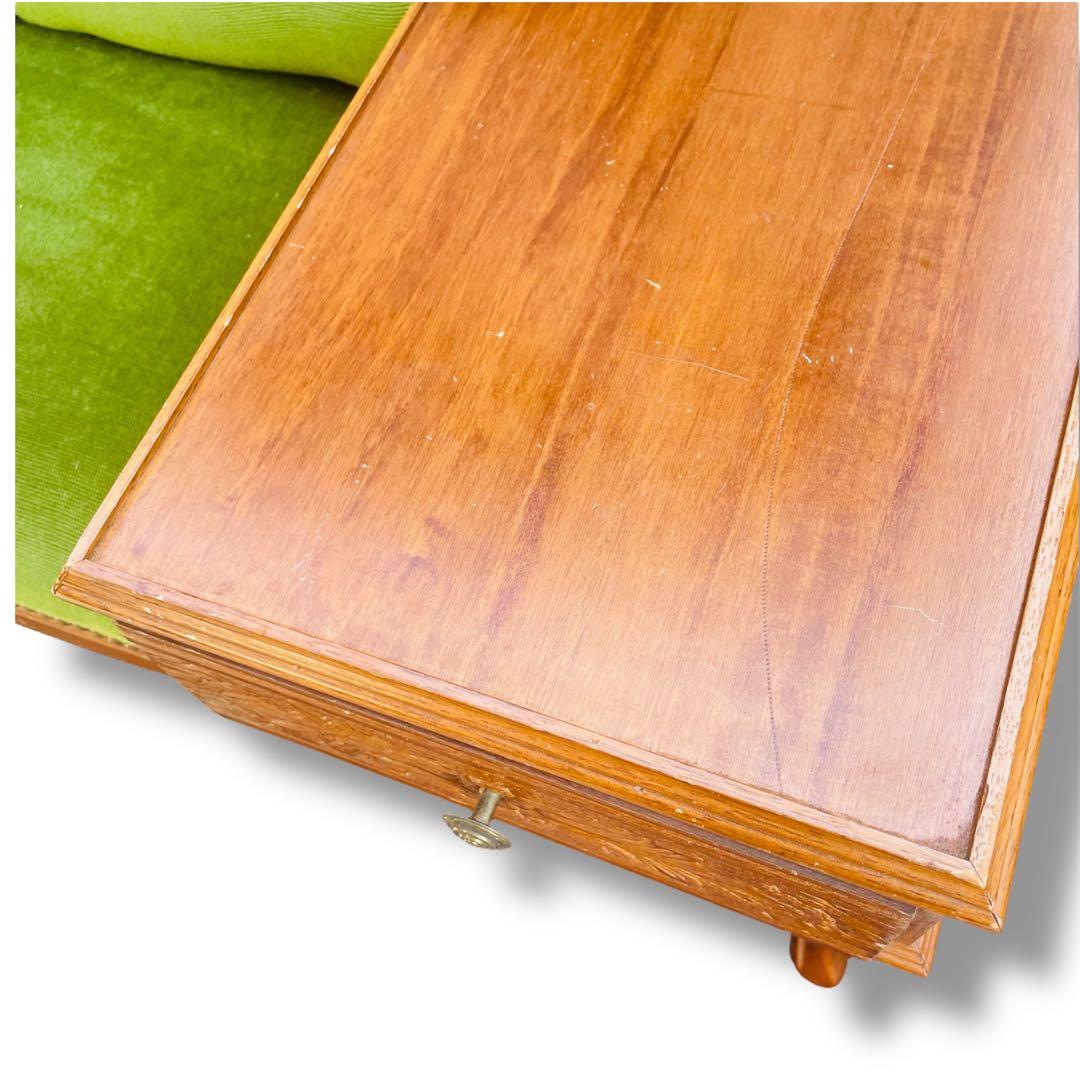 希少色・猫脚✨豪華アンティーク テレフォンベンチ✨ グリーン 英国調 飾り台