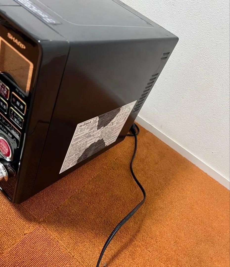 SHARP オーブンレンジ 電子レンジ　RE-SF8A-B BLACK