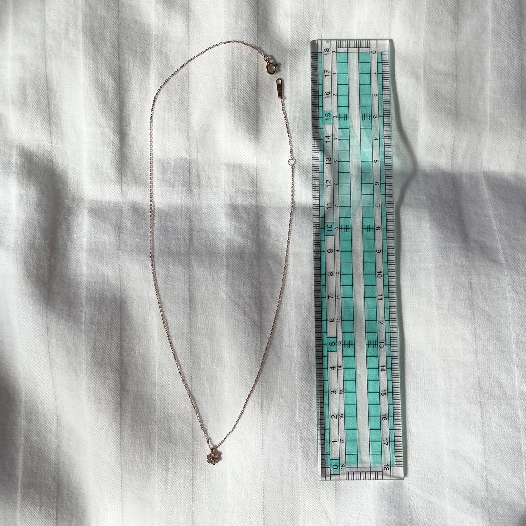 【NOJESS】K10ダイヤモンドネックレス ゴールド