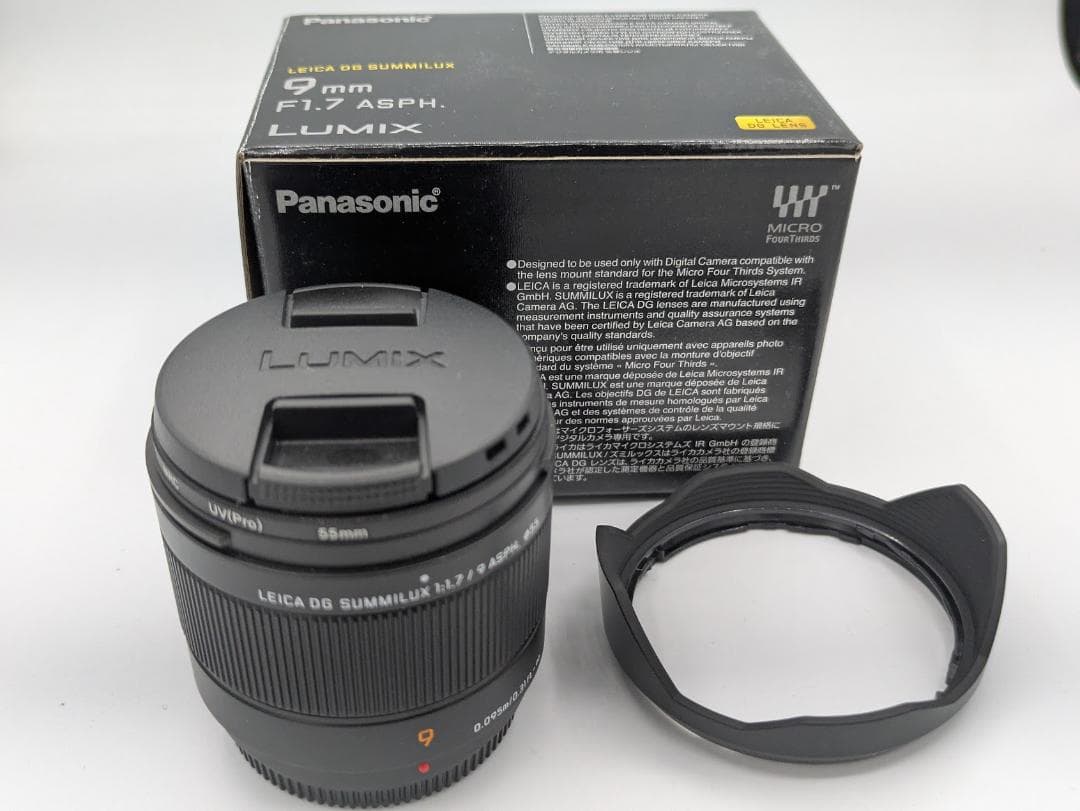 レンズ(単焦点) PANASONIC H-X09 LUMIX LEICA DG 9mm F1.7