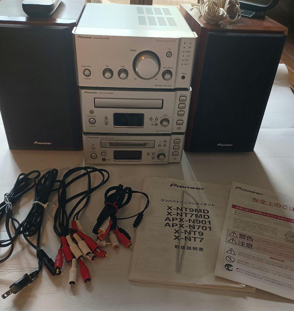 Pioneerコンパクトミニコンポ X-NT9MDシルバー CD/MD/ラジオ