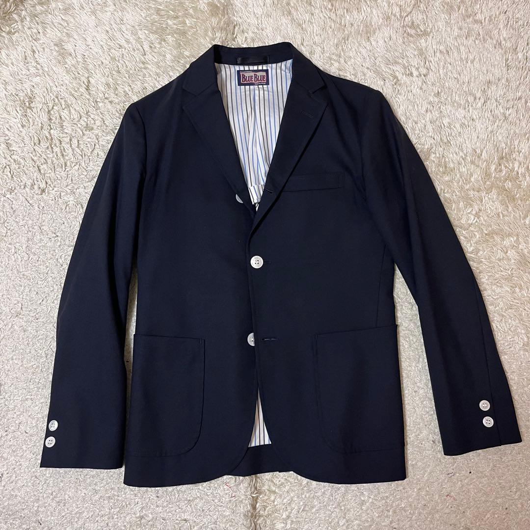 BLUE BLUE セットアップ　スーツ　スリーピース　ネイビー　段返り3B