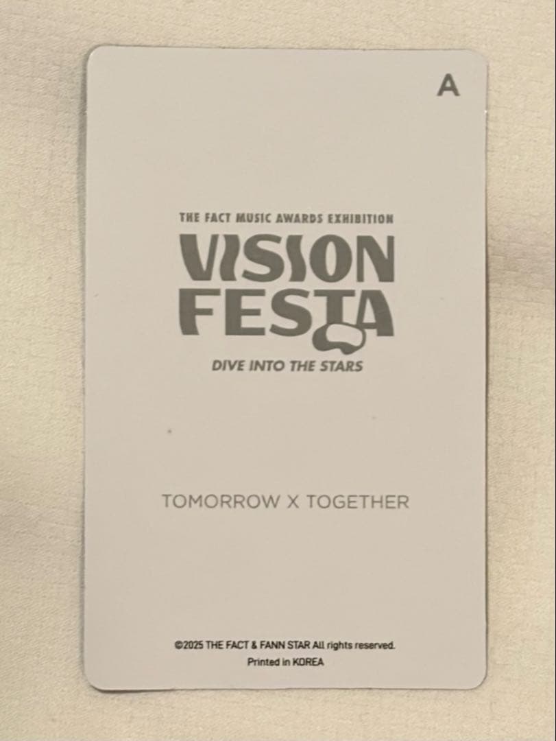 ボムギュ トレカ TOMORROW X TOGETHER FESTA