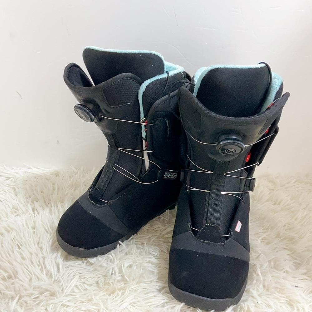 【美品】HEAD BOA 25CM レディース ブーツ スノーボード 黒×水色