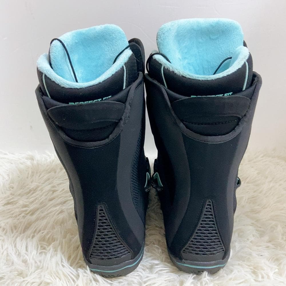 【美品】HEAD BOA 25CM レディース ブーツ スノーボード 黒×水色