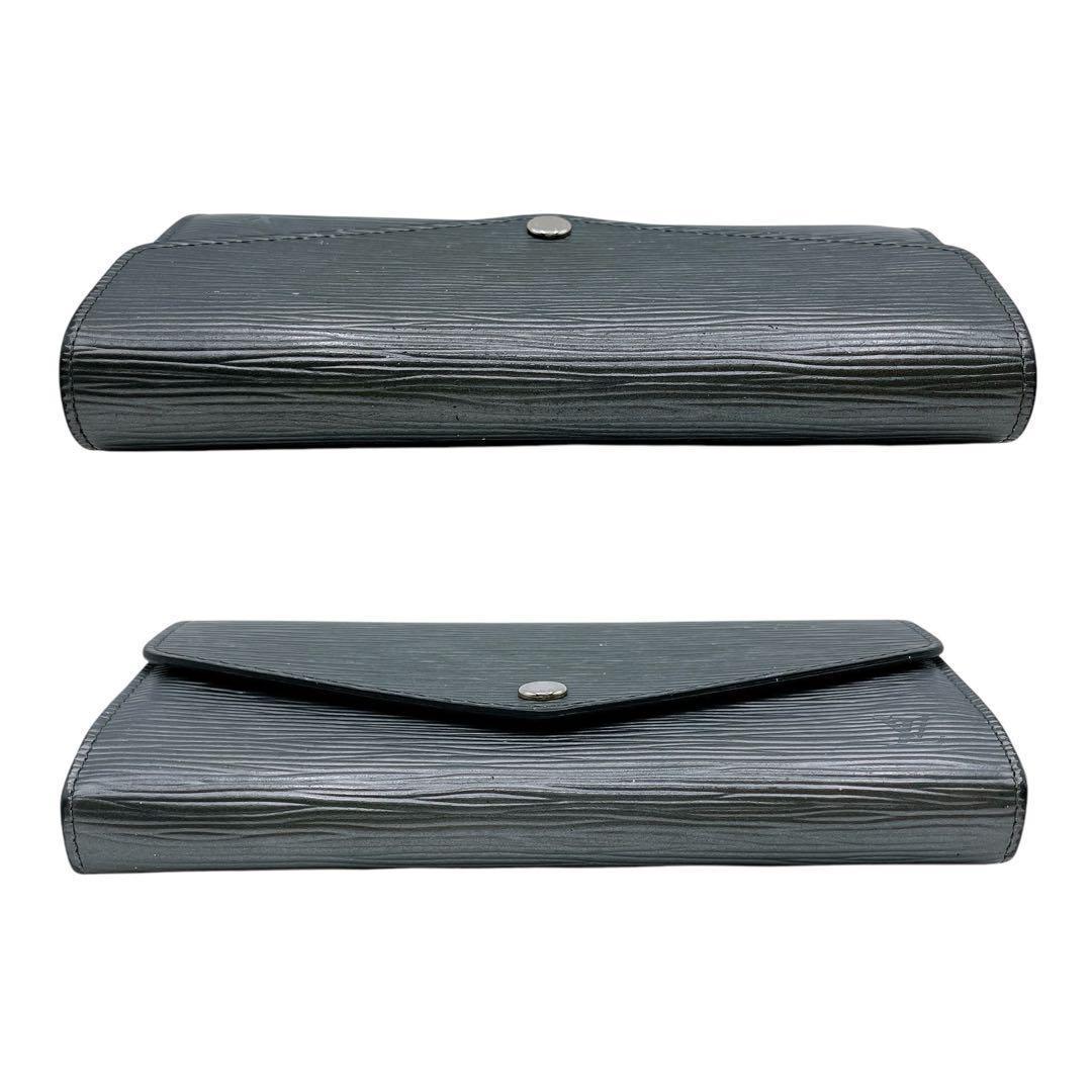 良品 ルイヴィトン M61393 エピ ポルトフォイユ サラ 長財布 灰 グレー