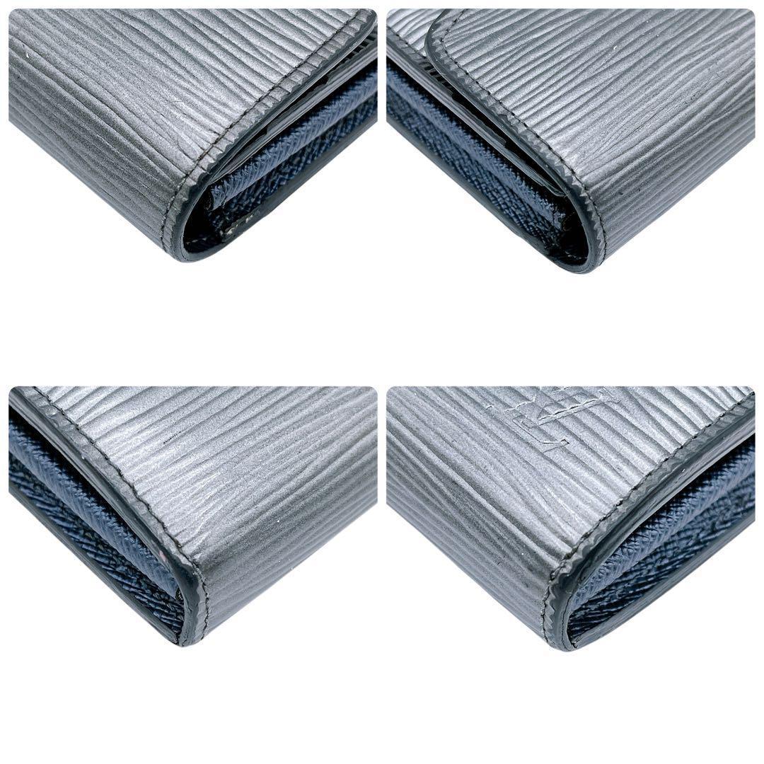 良品 ルイヴィトン M61393 エピ ポルトフォイユ サラ 長財布 灰 グレー