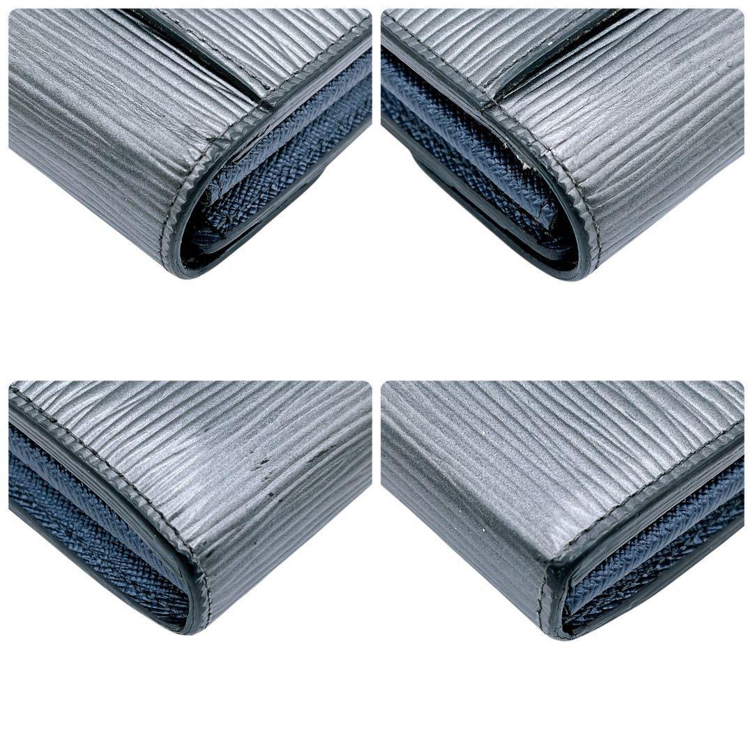 良品 ルイヴィトン M61393 エピ ポルトフォイユ サラ 長財布 灰 グレー