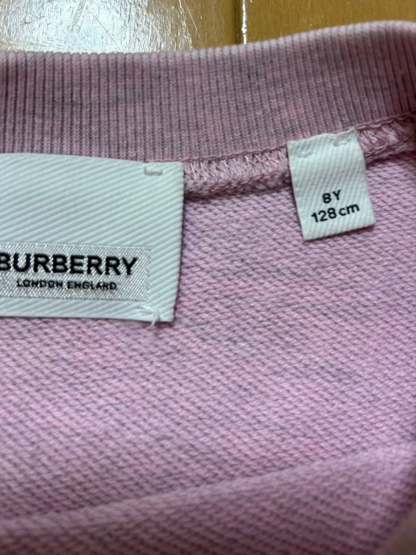 専用　バーバリー ロゴトレーナー　8Y ピンク　120 130