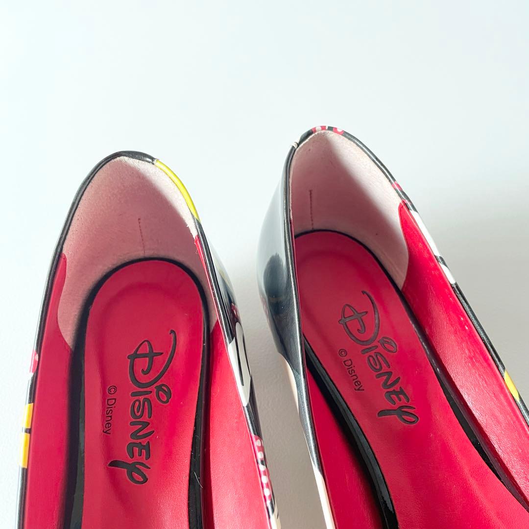 新品　ダイアナ×ディズニー　ミニー　BIGプリント　フラットパンプス　シューズ