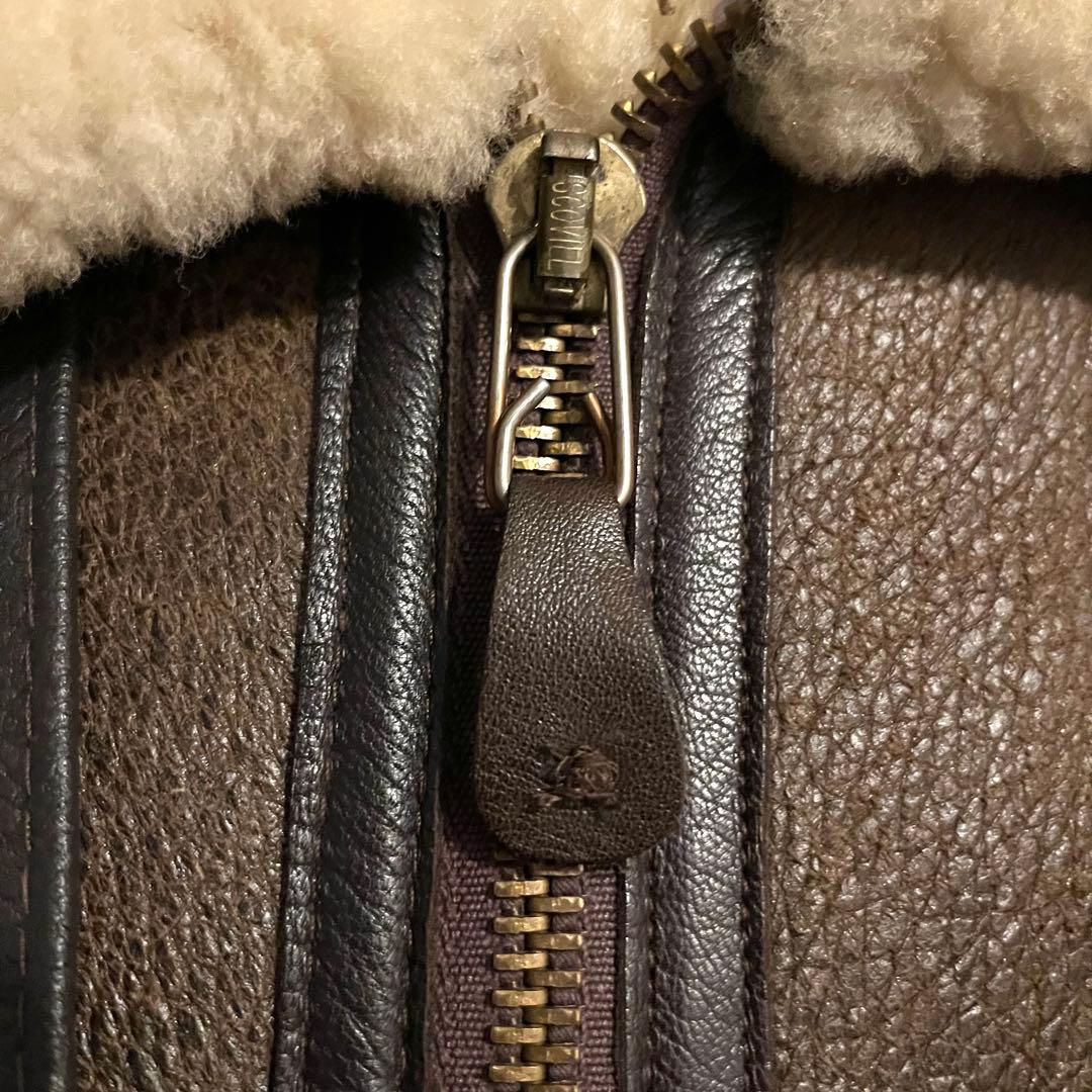 美品 USA製 AVIREX アヴィレックス B-3 ムートンジャケット 40