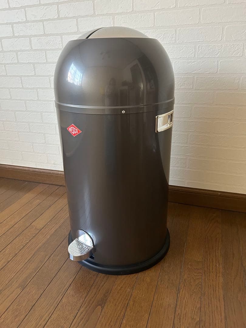 未使用　WESCO ペダル付きダストボックス　メタルライナー　33L
