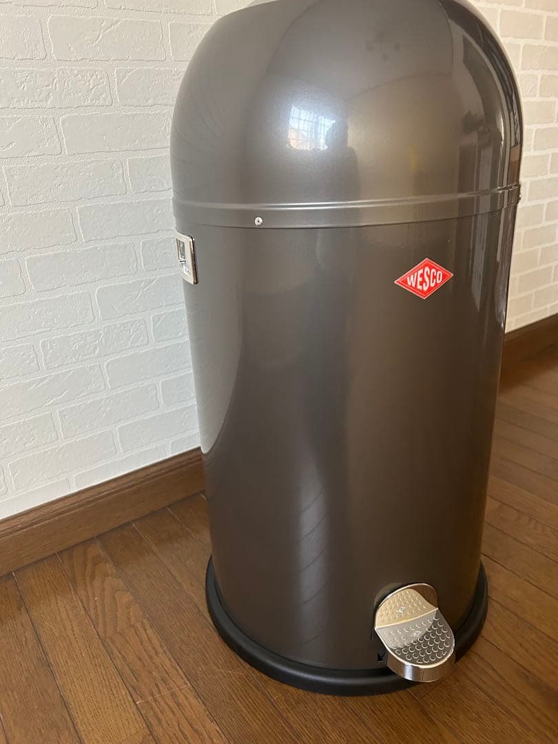未使用　WESCO ペダル付きダストボックス　メタルライナー　33L