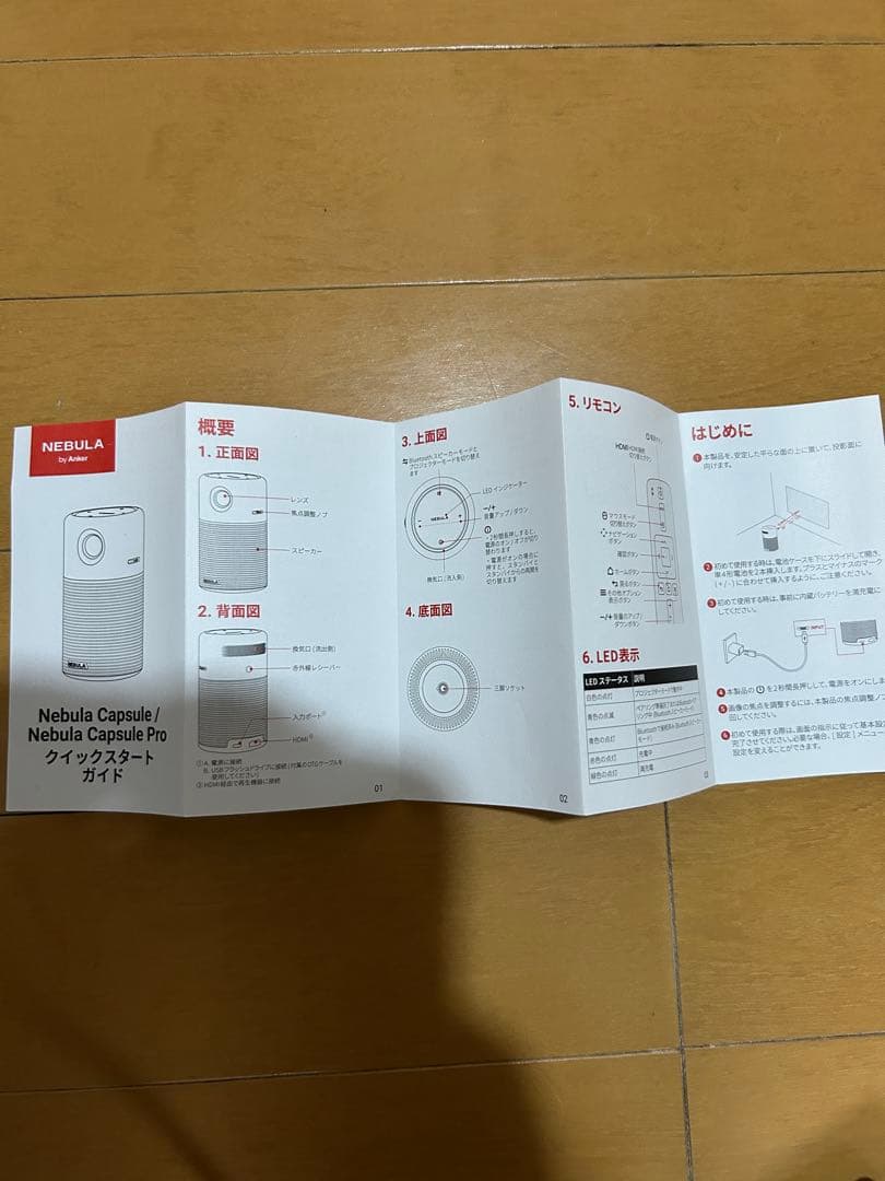 NEBULA Capsule Pro＋Fire stick、接続ケーブル