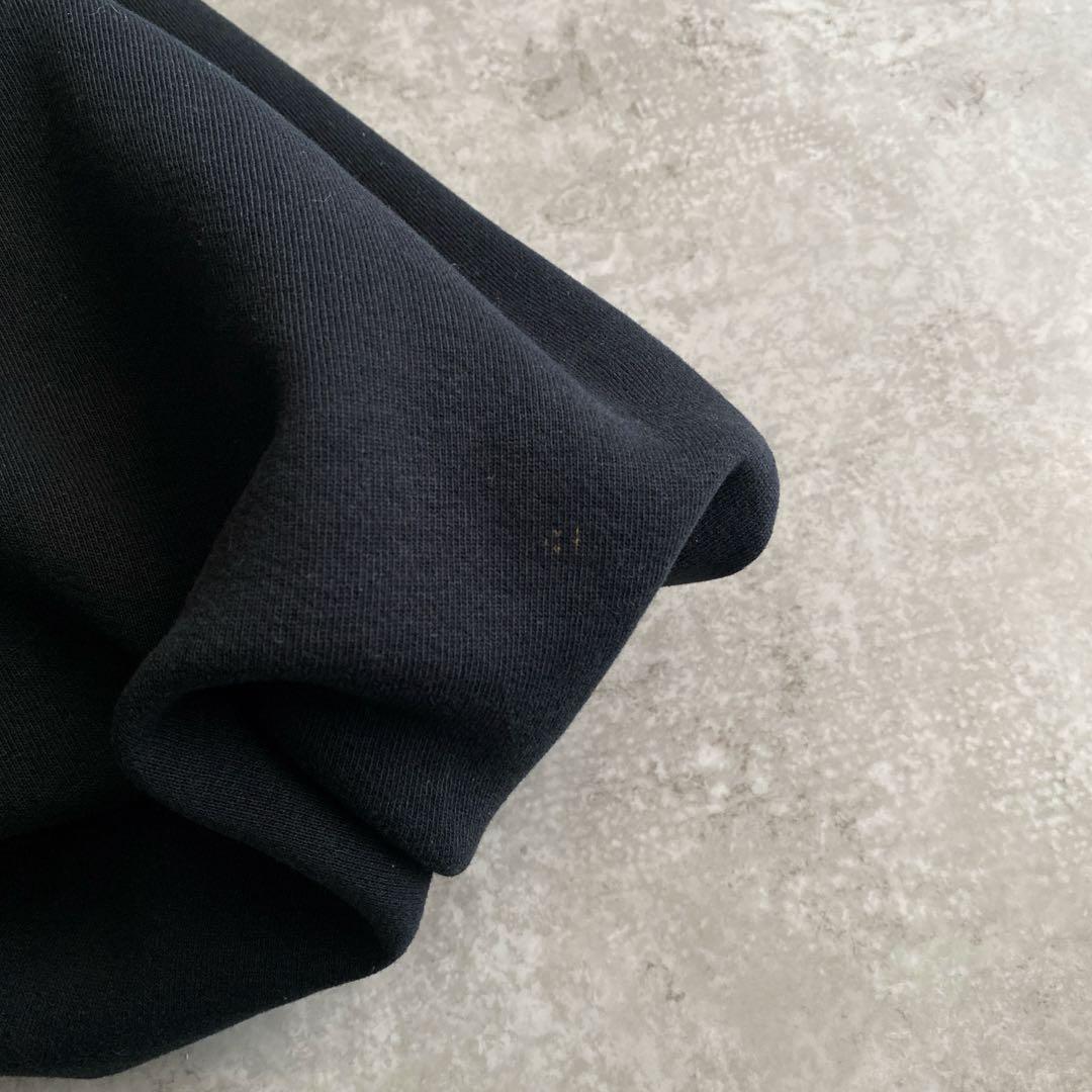 神サイズ 80s ラッセル 前V 無地 スウェット USA製XL 黒 ブラック