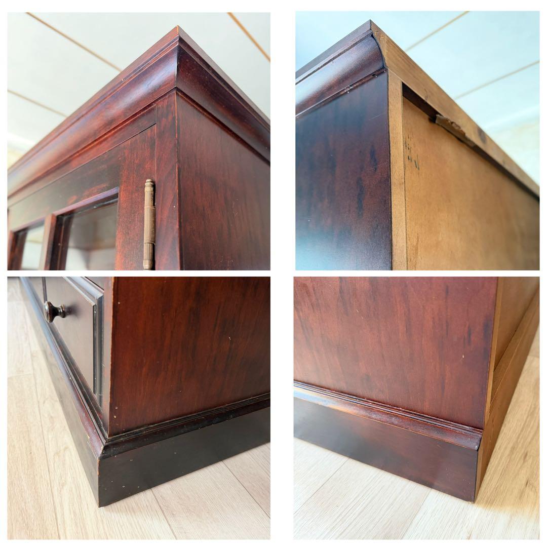 momo 北斗民芸家具 和光 飾棚１２０ 樺材 民芸家具 書棚 食器棚