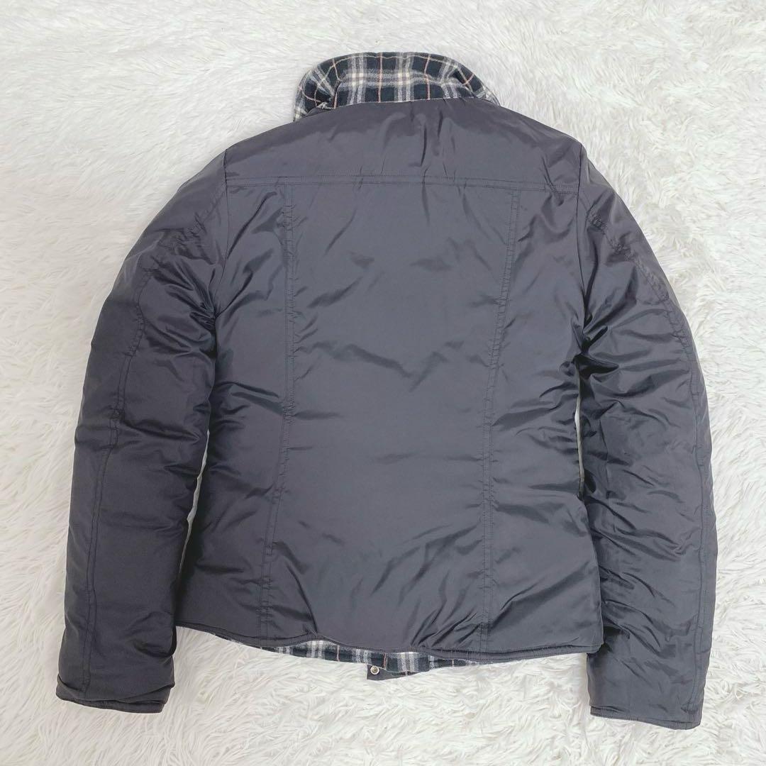 美品 バーバリーブルーレーベル ノバチェック 中綿ジャケット リバーシブル 40
