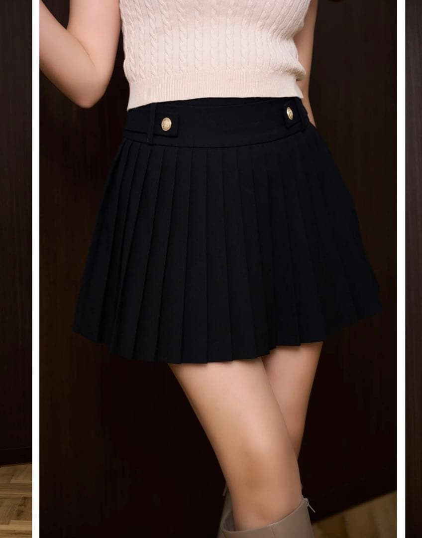 スカート herlipto Vienna Pleated Mini Skirt M