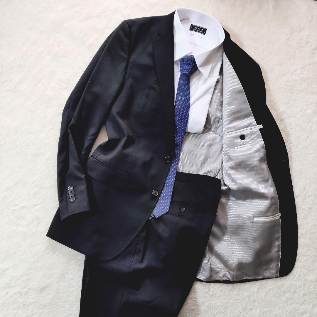 美品 HUGOBOSS 大谷翔平 スーツ セットアップ ブラック 46