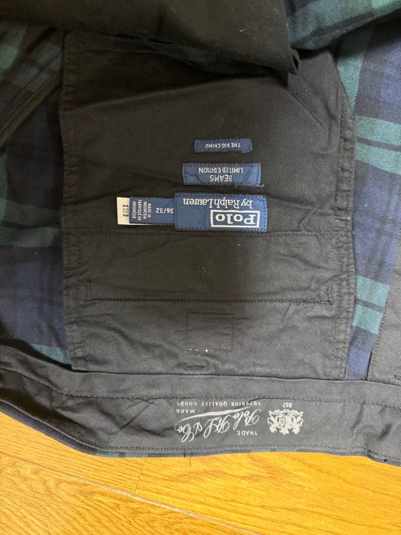 ラルフローレン×ビームス ブラックウォッチ チノパン 美品