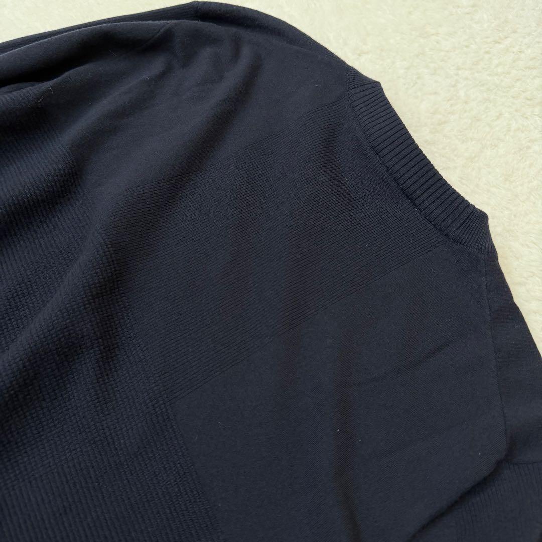 希少サイズ　ロロピアーナ バージンウール ニット ネイビー イタリア製　XXL