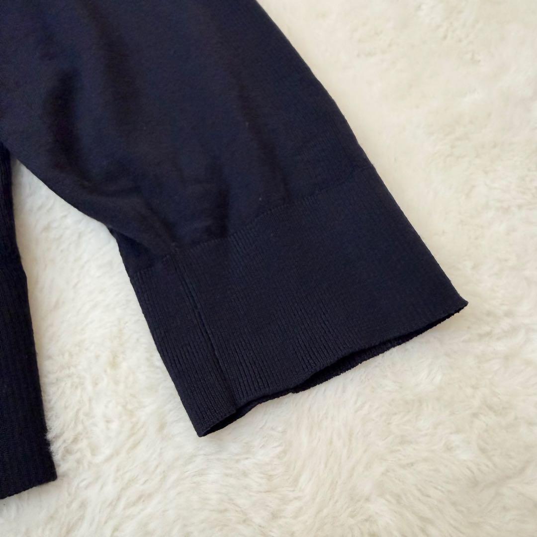 希少サイズ　ロロピアーナ バージンウール ニット ネイビー イタリア製　XXL