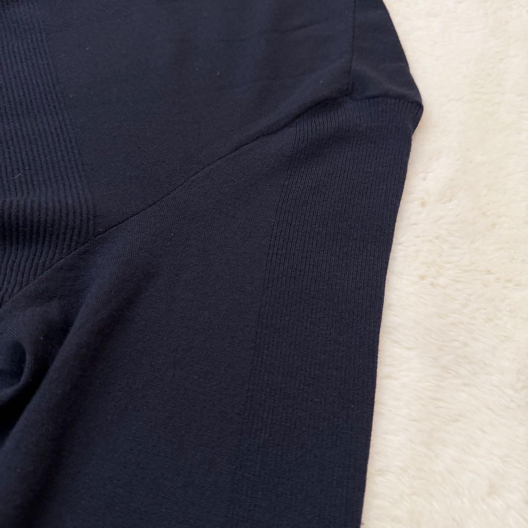 希少サイズ　ロロピアーナ バージンウール ニット ネイビー イタリア製　XXL