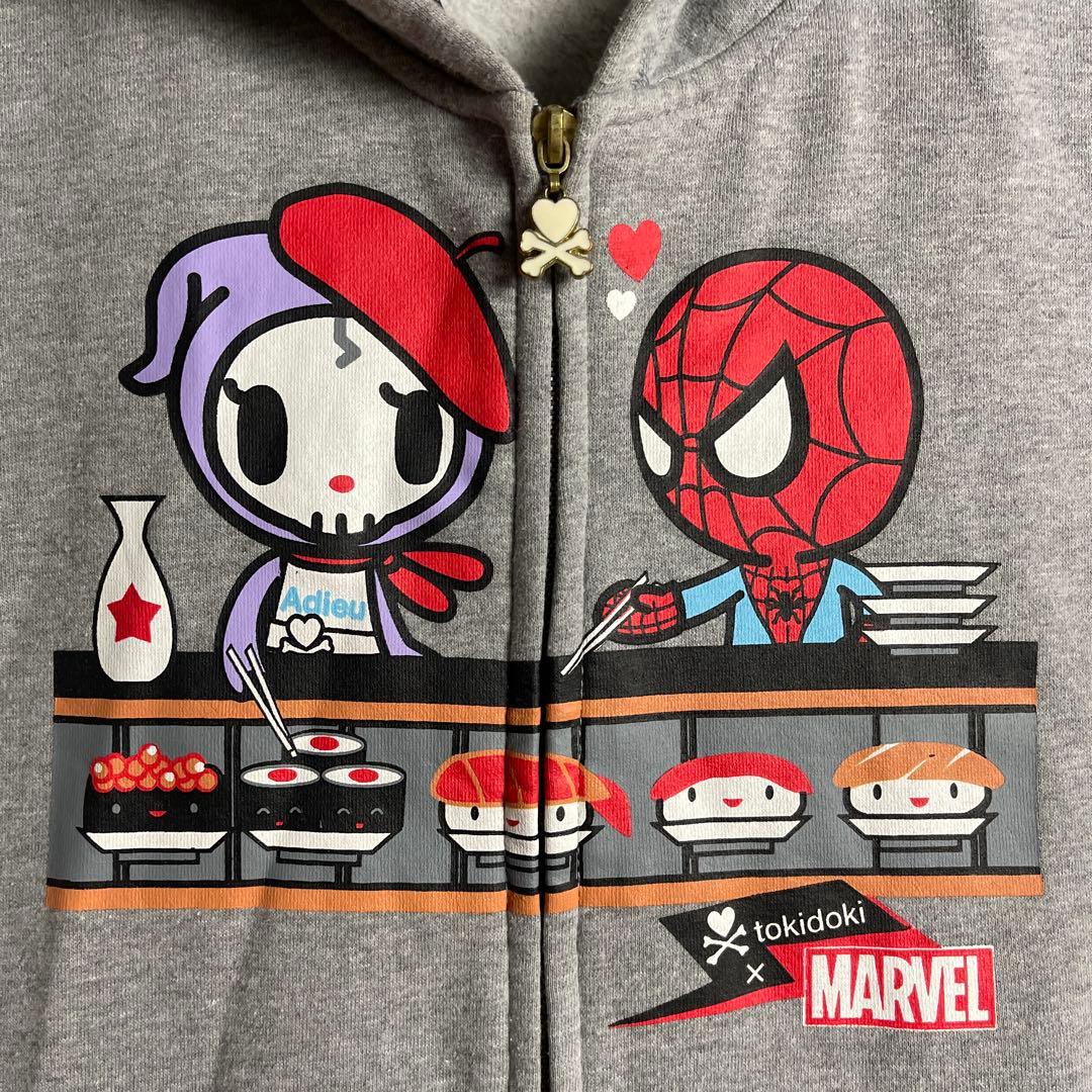 tokidoki × MARVEL Adieu Spider-man パーカー