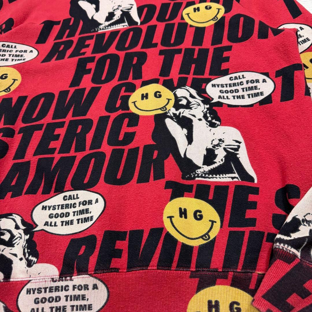 極美品 ヒステリックグラマー SOUND REVOLUTION 総柄 L