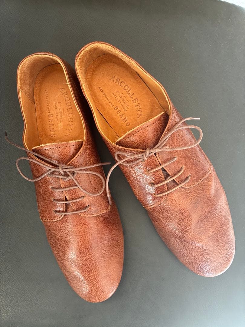 【新品】ビームスARCOLLETTA ライトブラウン ビジネスシューズ 42