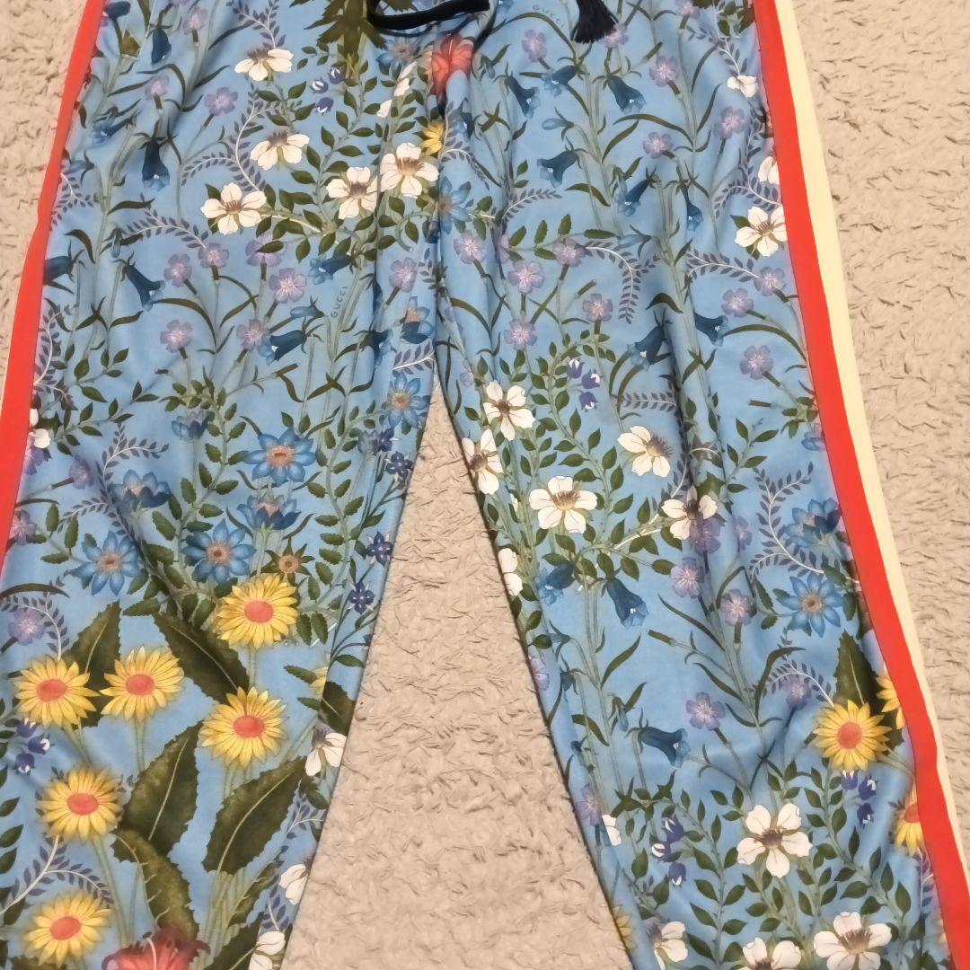 【希少】GUCCI フローラル ボタニカル テクニカルジャージ　パンツ Lサイズ