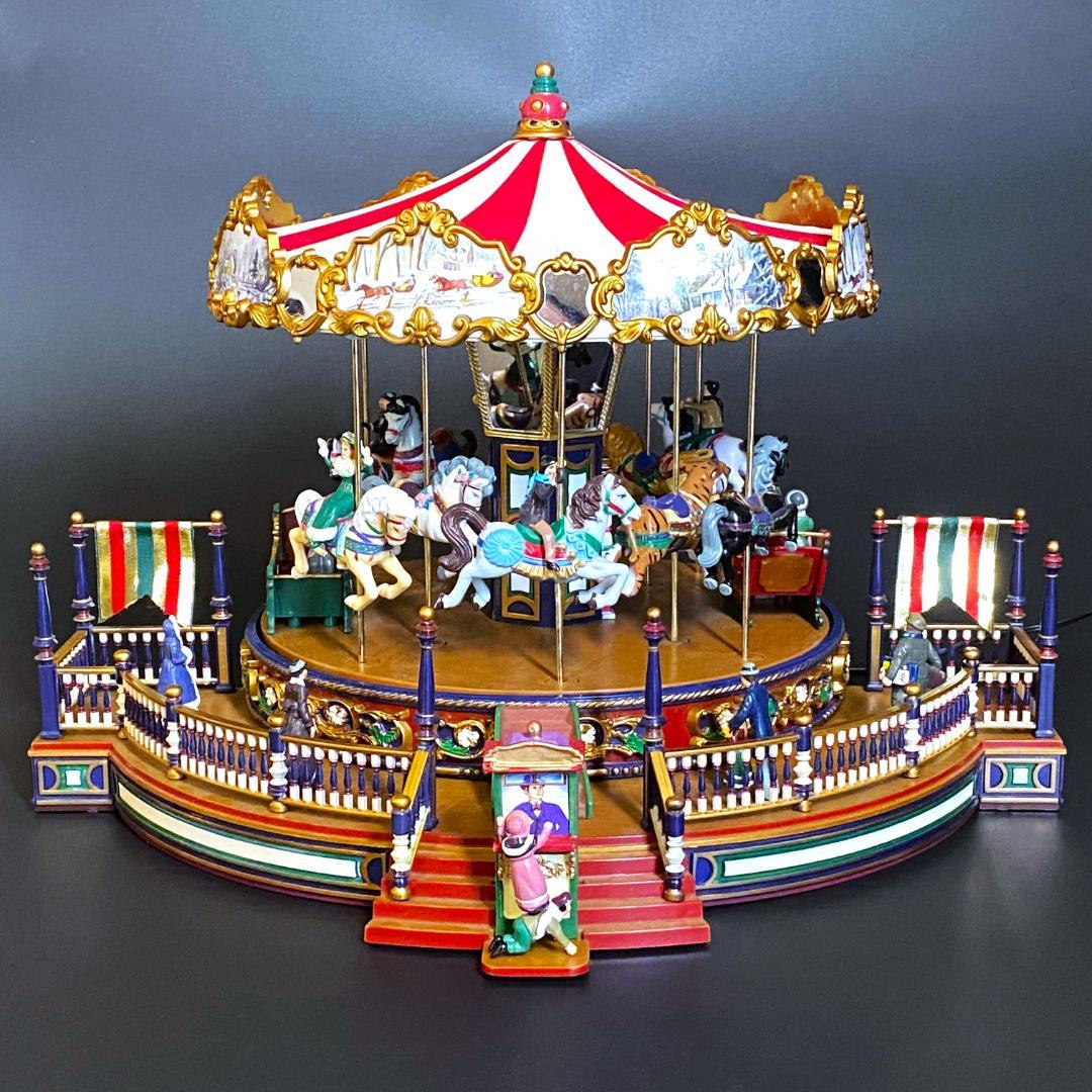 【美品】ミスタークリスマス★メリーゴーランド★オルゴール★カルーセル