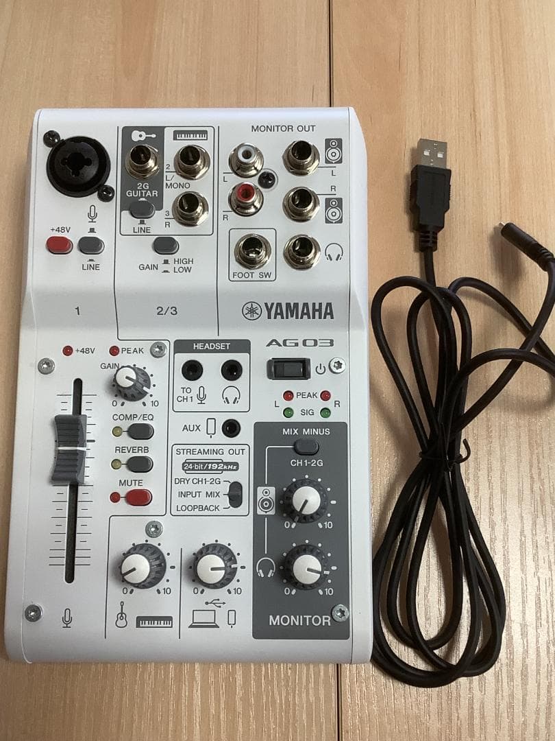 YAMAHA AG03 MK2 USBオーディオインターフェイス