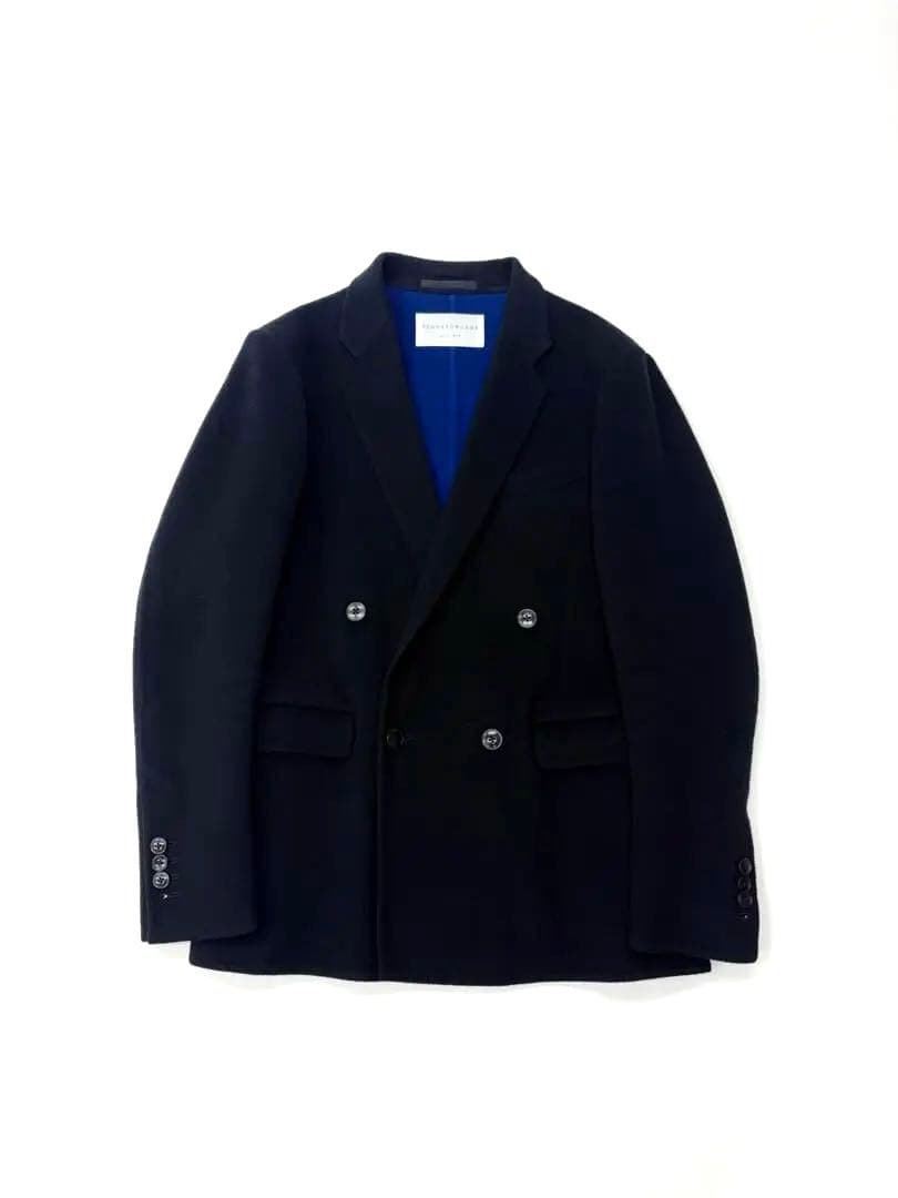 TOMORROWLAND ダブルブレスト ジャケット ウール ブラック