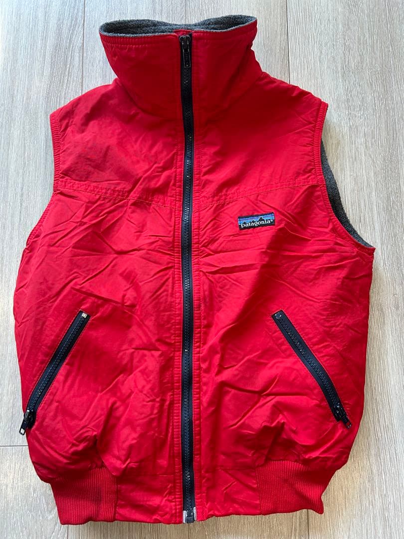 【米国製】80s patagonia シェルドシンチラベスト XS パタゴニア