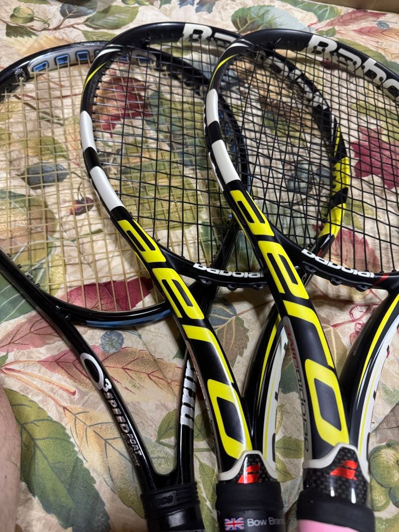 Babolat AeroproDrive 2本 プリンス O3 1本 セット