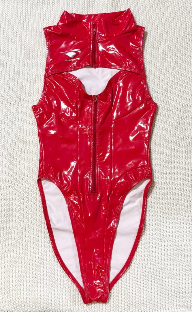 パルフェットpharfaite オーロラエナメルオープンバストスイムウェア 3点