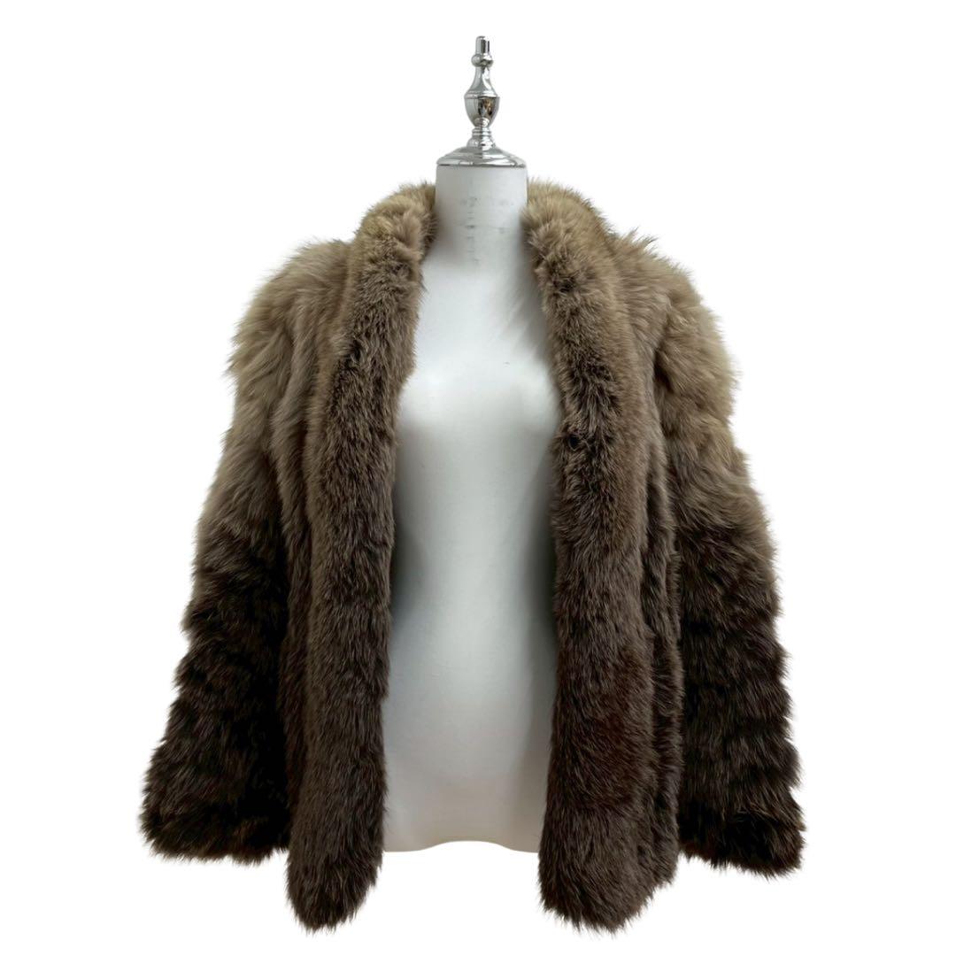 【Madame Lina マダムリナファーコート グラデーションヴィンテージ】