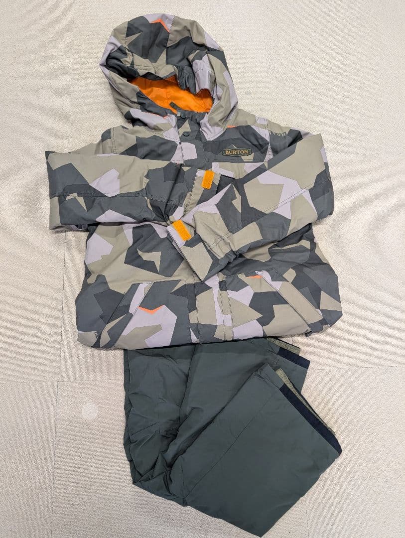 BURTON スノーボードウェア上下セット XL 迷彩 スキーウェア バートン